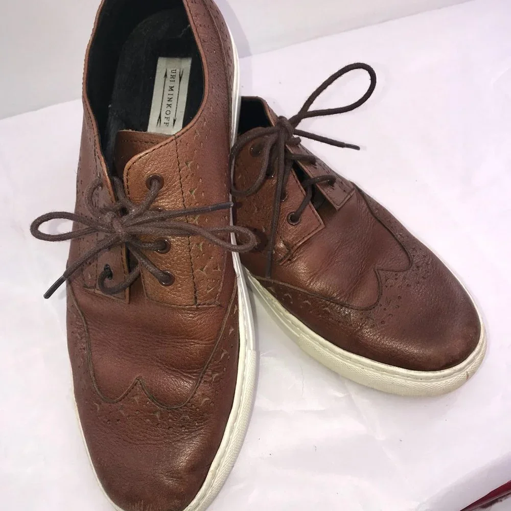 URI‎ MINKOFF BROWN LEATHER DRESS SHOES